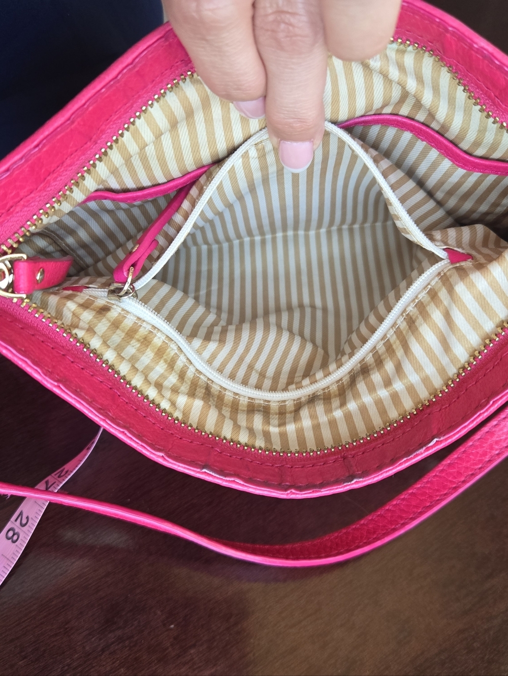 ✨ Kate Spade Hot Pink Crossbody ✨ Barbiecore Pebbled Leather 🎀 - Picture 12 of 15